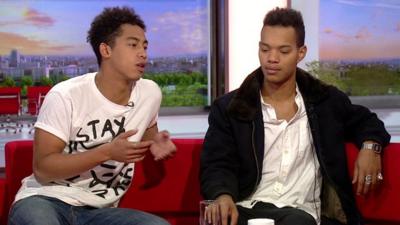 Jordan Stephens and Harley Alexander-Sule of Rizzle Kicks