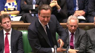 David Cameron at PMQs