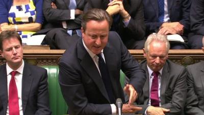 David Cameron at PMQs