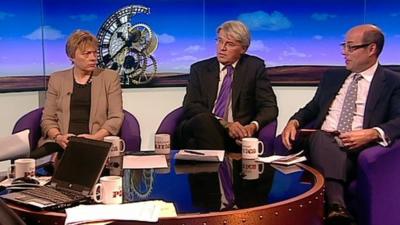 Angela Eagle, Andrew Mitchell and Nick Robinson