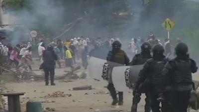 Clashes in Colombia