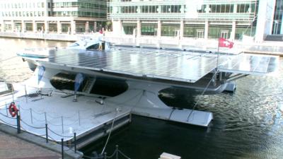 Solar-powered boat