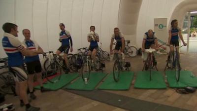 Cyclists pedal to keep BBC Radio 5 Live on air