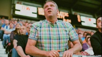Football fan at the DW Stadium