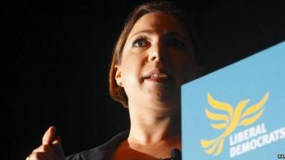 Liberal Democrat MP Sarah Teather, who will stand down at the next general election