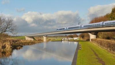 Image of HS2 Birmingham and Fazeley viaduct