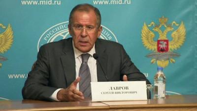 Russian Foreign Minister Sergei Lavrov