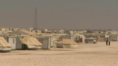 Syrian refugee camp in Jordan