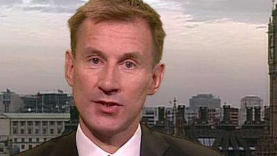 Health Secretary Jeremy Hunt