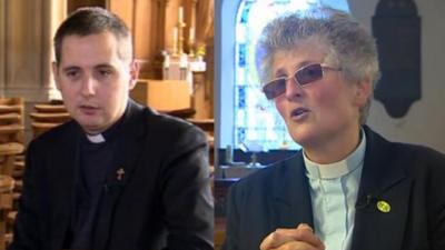 Father Ben Andrews and Rev'd Canon Eileen Davies