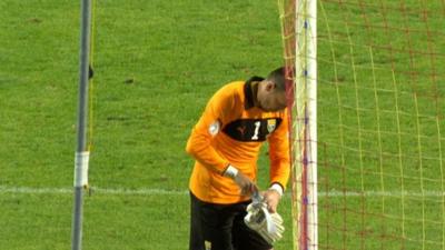 Macedonia keeper Tomislav Pacovski