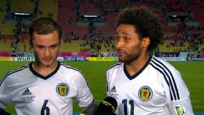 Scotland's Ikechi Anya and Shaun Maloney