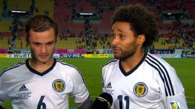 Scotland's Ikechi Anya and Shaun Maloney