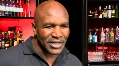 Former world heavyweight champion Evander Holyfield