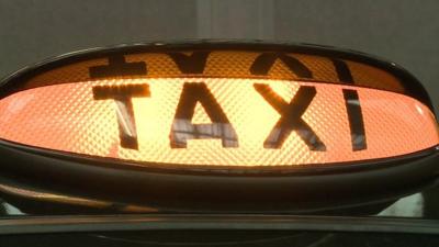 Illuminated taxi sign