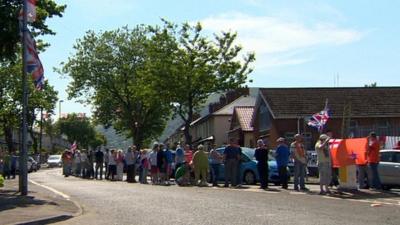 Woodvale protest