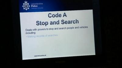 Stop and search image