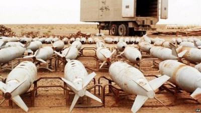 Bombs filled with biological and chemical agents