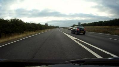 View of the A14