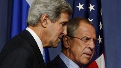 US Secretary of State John Kerry and Russian Foreign Minister Sergey Lavrov