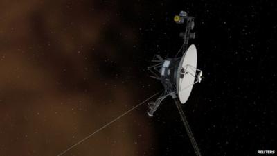 Artist's concept depicting NASA"s Voyager 1 spacecraft entering interstellar space