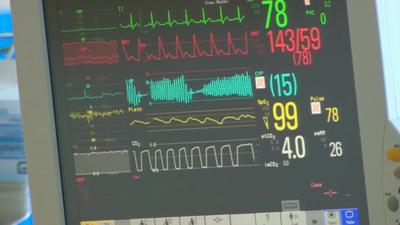 Patient monitoring screen