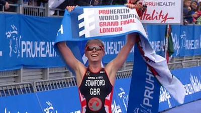 Non Stanford wins London Triathlon