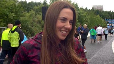 Mel C at Great North Run