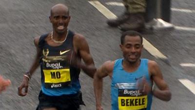 Mo Farah and Kenenisa Bekele