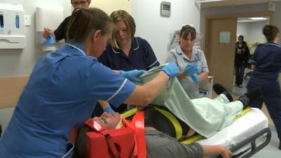 Accident and emergency department at Diana Princess of Wales Hospital in Grimsby