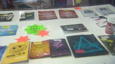 Legal highs in shop window