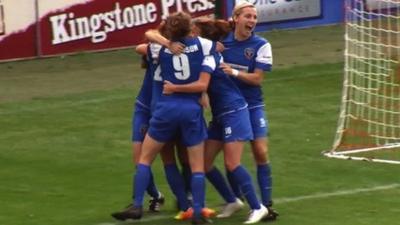 Bristol celebrate beating Doncaster