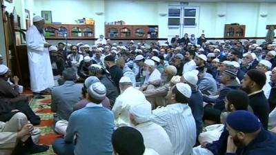 Vigil held at Leicester mosque