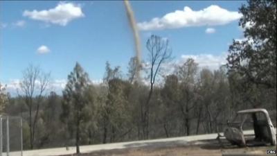 "Dust Devil" in Northern California, US