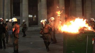 Police in Thessaloniki