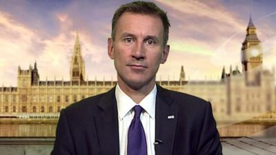 Health Secretary Jeremy Hunt