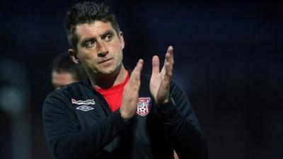 Derry City manager Declan Devine