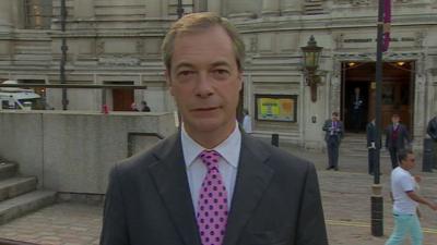 UKIP leader Nigel Farage