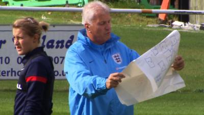 Interim England manager Brent Hills