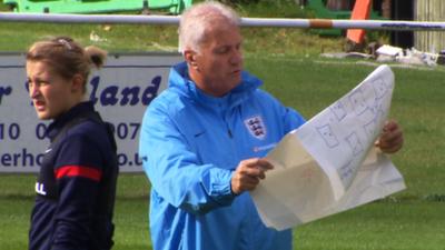 Interim England manager Brent Hills