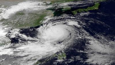 Satellite image of Typhoon Usagi