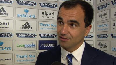 Everton manager Roberto Martinez