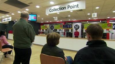 Argos collection point