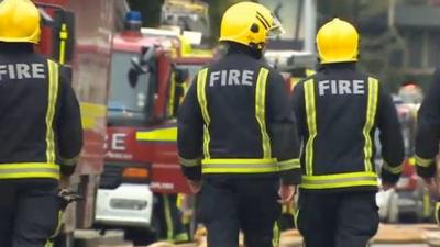 Firefighters in London