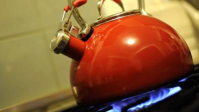 kettle on a hob