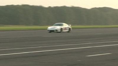 Mike Newman's blind land speed record drive