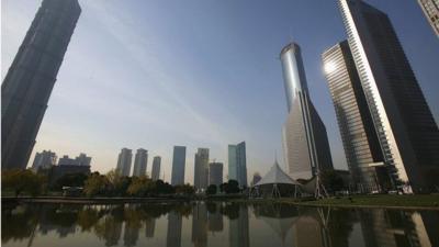 High rise buildings in Shanghai city centre