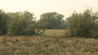 The land where the new homes will be built is today open fields and farmland