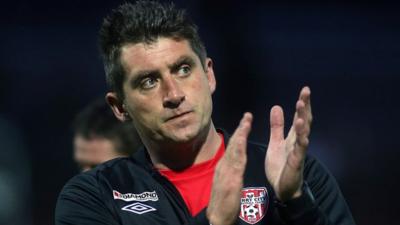 Derry City manager Declan Devine