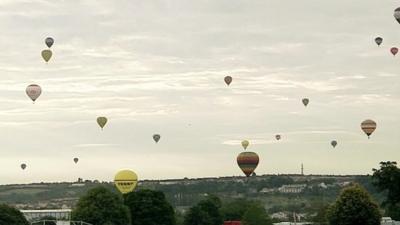 Hot air balloons